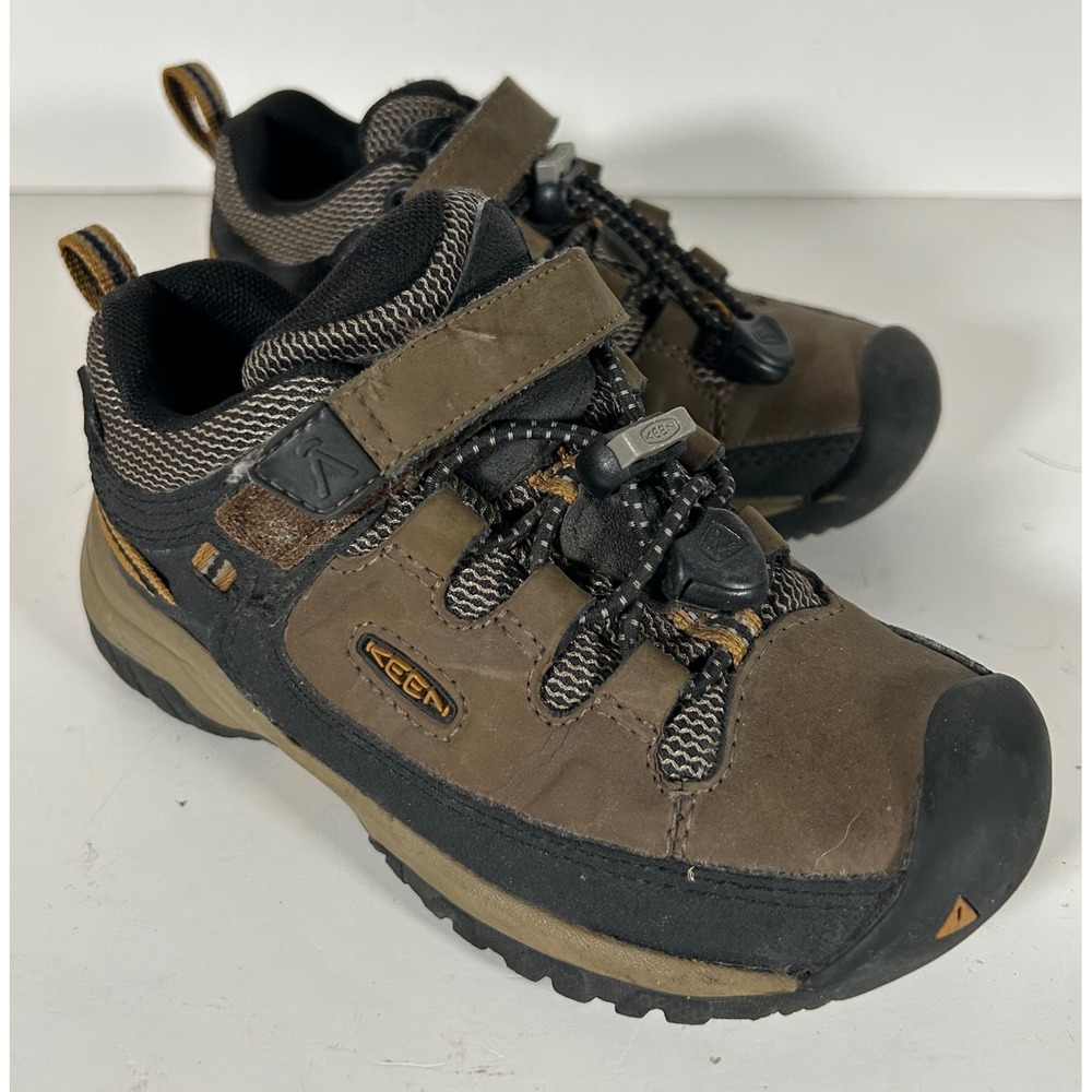 Keen Targhee Low Top Waterproof Hiking Shoes Little Kids US 10 Brown Black